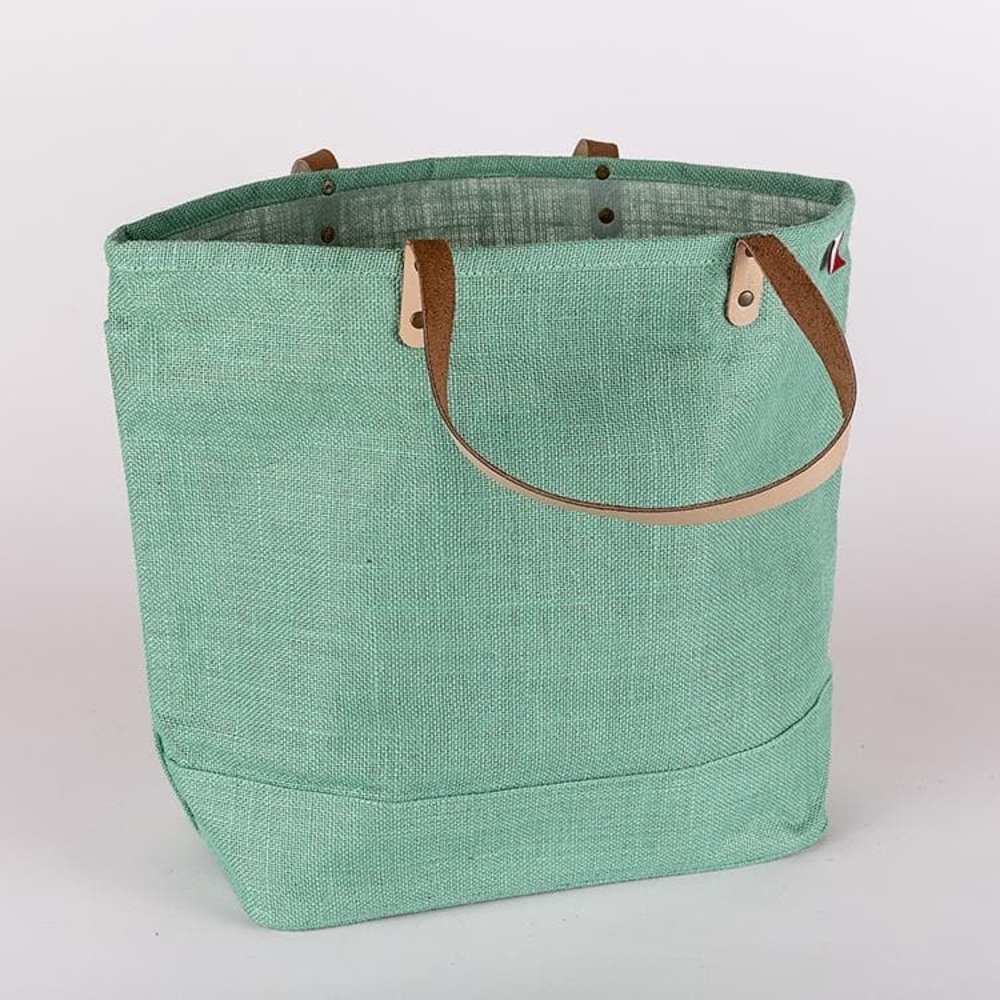 Shorebags Green Jute Tote Bag - Picture 2 of 10